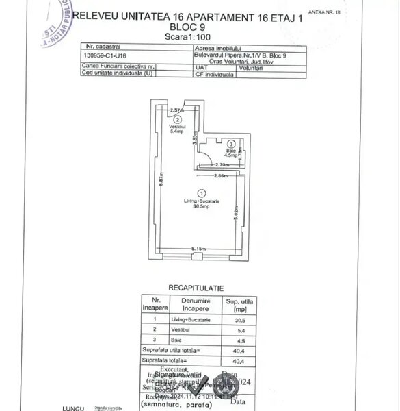 Pipera Garsoniera  Mobilata & utilata  Ivory Residence Direct Proprietar